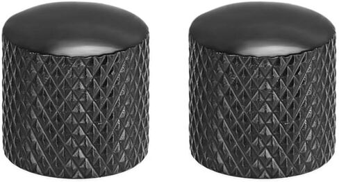 uxcell 6mm Metal Potentiometer Control Knobs for Electrical Guitar Bass Volume Tone Knobs Black 2pcs in Saudi Arabia