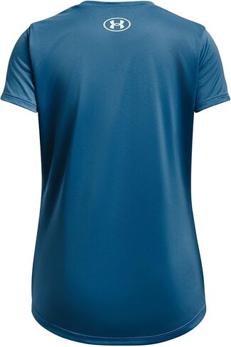 Under Armour Girls' Tech Big Logo Short Sleeve T Shirt, (561) Starlight / / White, X-Large in Saudi Arabia