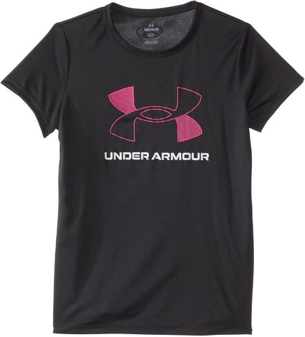 Under Armour Girls' Tech Big Logo Short Sleeve T Shirt, (561) Starlight / / White, X-Large in Saudi Arabia
