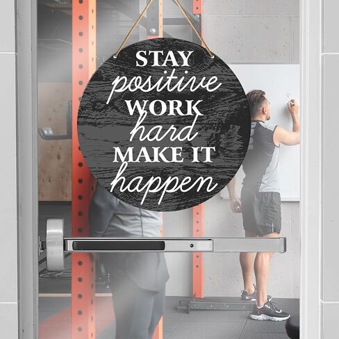 Muktoujaumai Gym Motivation Signs Wall Decor, Home Gym Inspirational Wall Decor Gym Hanging Signs Rustic Decorations for Office, Fitness, Workout Room, Drop It Like a Squat in Saudi Arabia