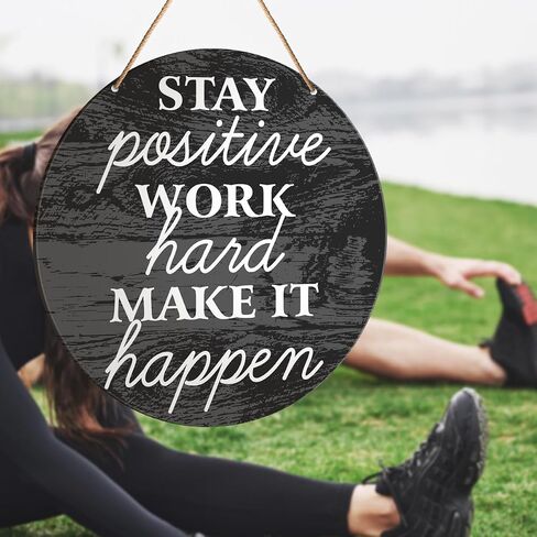 Muktoujaumai Gym Motivation Signs Wall Decor, Home Gym Inspirational Wall Decor Gym Hanging Signs Rustic Decorations for Office, Fitness, Workout Room, Drop It Like a Squat in Saudi Arabia