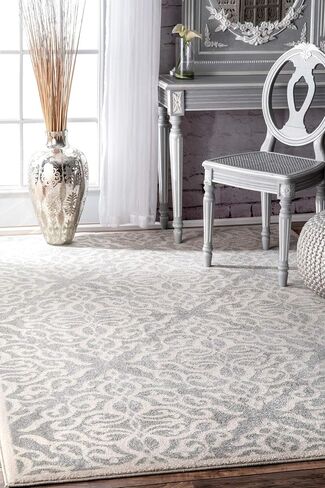 سجادة nuLOOM Jaime Vintage Trellis Runner، مقاس 2 × 6 بوصة، رمادي in Saudi Arabia