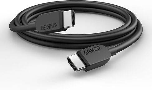 Anker HDMI Cable 4K/60Hz, 25 ft High Definition HDMI to HDMI Cord, 18 Gbps Certified Premium High Speed HDMI Cable, Compatible with Playstation 5, Xbox, Samsung, Sony 4K TVs, and More in Kuwait