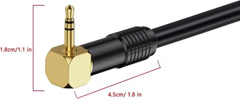 كابل ميكروفون بزاوية يمنى 90 درجة 3.5 مم إلى XLR، كابل مقبس XLR إلى 3.5 مم، محول سلك مكبر صوت Aux 1/8 بوصة إلى XLR أنثى لأجهزة الكمبيوتر المحمول، والكاميرا، والصوت، وDV (1.8 متر) in Saudi Arabia