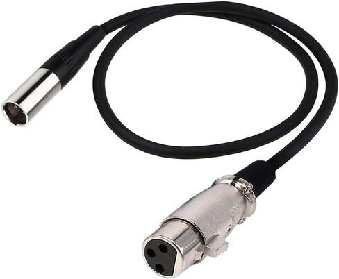 Seadream Mini XLR Male to XLR Female Adapter Cable, 3-pin Mini XLR Male to XLR Female Adapter Cable, for BMPCC 4K Camera Video Assist 4K Sharp 8K (1.64FT) in Saudi Arabia