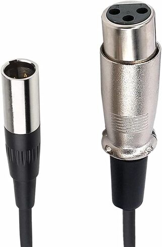 Seadream Mini XLR Male to XLR Female Adapter Cable, 3-pin Mini XLR Male to XLR Female Adapter Cable, for BMPCC 4K Camera Video Assist 4K Sharp 8K (1.64FT) in Saudi Arabia