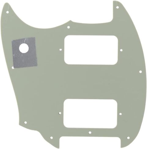 White Pearl HH 9 Holes Round Corner Guitar Pickguard 2 Humbuckers Compatible for Squier Bullet Series Mustang Electric Guitar in Saudi Arabia