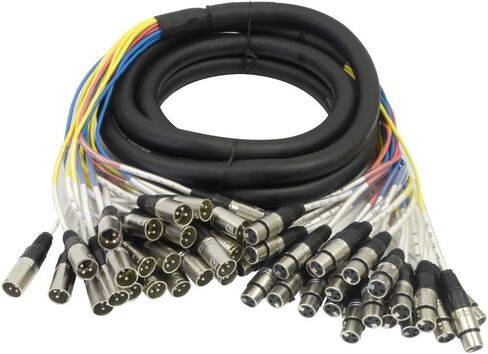 الصوت الزلزالي - SARLX-24x15-24 قناة XLR كابل ثعبان مشفر بالألوان متعدد التصحيح 15 قدم - Pro Audio in Saudi Arabia
