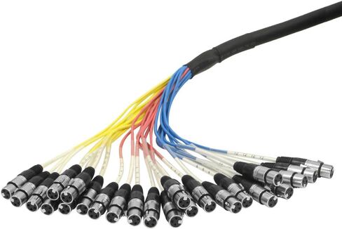 الصوت الزلزالي - SARLX-24x15-24 قناة XLR كابل ثعبان مشفر بالألوان متعدد التصحيح 15 قدم - Pro Audio in Saudi Arabia