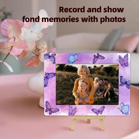 4x6 Photo Frame, Small Wooden Picture Frame with Easel Stand, Besties Love Always Frame Friendship Gifts for Home Decor Tabletop Display, Vertical-A19 in Saudi Arabia