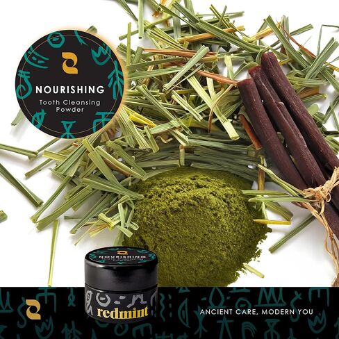 مسحوق تنظيف الأسنان العشبي ريدمينت | كشف سر الأسنان المشعة | 15 مل in Kuwait