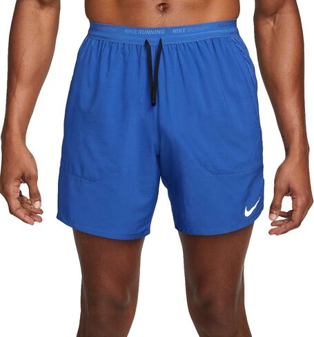 Nike Stride Men's Dri-FIT 7" Unlined Running Shorts (Game Royal/Black, DM4741-480) Size 3X-Large in Saudi Arabia