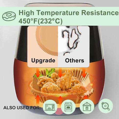 JACKGOLD 7 Inch 8-piece Set Fit All 3.2qt-6.8qt, Air Fryer Accessories 8 Pcs Kits with Skewers Silicone Mat,Non-Stick, Dishwasher Safe,Universal, Black in Saudi Arabia