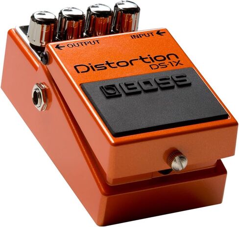 حزمة دواسة التشويه Boss DS-1X مع 2 حزمة من كابل تصحيح الزاوية اليمنى المنسوج S6P48، وكابل أداة Pig Hog PCH10BK "منسوج أسود"، و12 حزمة من اختيار الجيتار وقماش تلميع الصوت السائل in Saudi Arabia