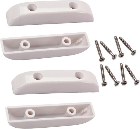 4Pcs Bass Guitar Thumb Rest Plastic Bass Finger Rest Thumbrest with Screws Compatible with Precision Fender Bass Electric Guitar (White) in Saudi Arabia