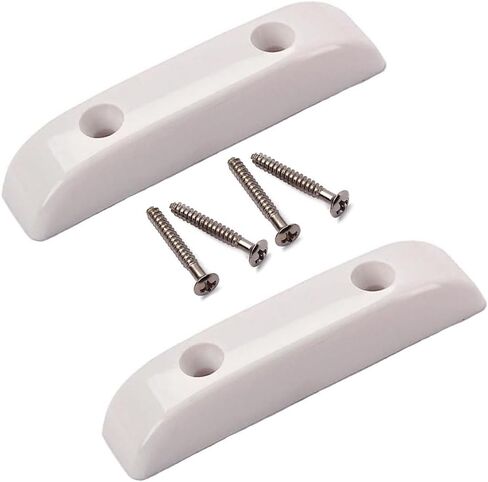 4Pcs Bass Guitar Thumb Rest Plastic Bass Finger Rest Thumbrest with Screws Compatible with Precision Fender Bass Electric Guitar (White) in Saudi Arabia