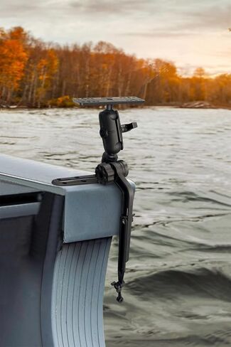 Strg Fish Finder Mountk، Kaya Universal Fish Finder Mount 1.5 "قاعدة كروية جبل إلكتروني بحري للقوارب، ذراع تثبيت محول الطاقة متوافق مع Scotty، Lowrance، Garmin Fish Finder in Kuwait