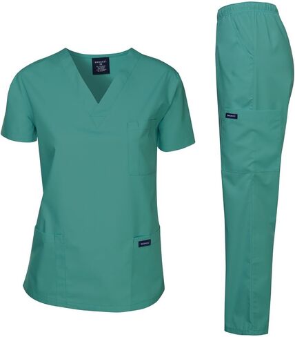 Dagacci Scrubs Medical Uniform Women and Man Scrubs Set Medical Scrubs Top and Pants in Saudi Arabia