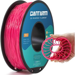 GIANTARM Pink TPU Filament, 95A TPU Filament 1.75mm, Dimensional Accuracy +/- 0.03, Flexible Soft 3D Printer Filament 1kg Spool(2.2 lbs), Vacuum Packaging