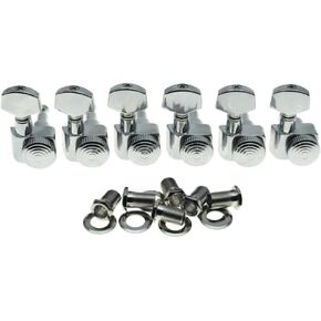 Dopro 2 Pin Locking Guitar Tuners Tuning Keys Pegs Machine Heads for American FD Strat/Tele Chrome