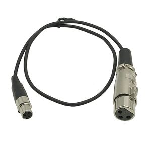 Seadream Mini XLR to XLR Female to Female Cable, 3-Pin Mini XLR Female (TA3F) to Regular XLR Female Pro Lapel Microphone Cable (1.64FT)