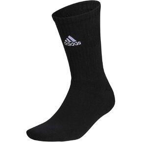 adidas Team 6 Pack Crew Socks White | Black XL