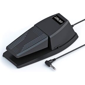 Sustain Pedal，Keyboard Piano Pedal with Polarity Switch for Electronic Keyboards，Digital Pianos， MIDI Keyboards and More
