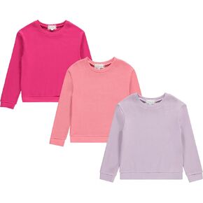 BTween Girls 3 pk CVC Fleece pullover tops