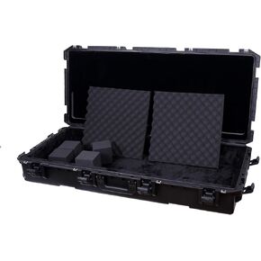Crossrock 61-note Keyboard Case, Injection Molded PE Flight Case With Wheels (CRA961)