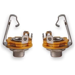 Conwork 10-Pack 1/4 "مقابس 6.35 مللي متر مونو TS ميكروفون المقبس موصل سالب لوحة جبل مع وظيفة التبديل