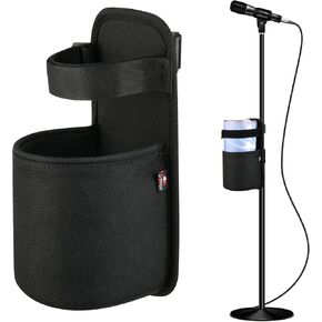 TXEsign Mic Stand Drink Holder Music Stand Bottle Holder for Coffee Travel Mug, Beverage, Soda Cans, Tumbler, Water Bottle Holder for Drum Stand