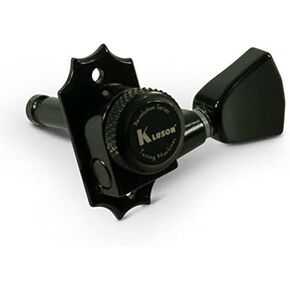 Kluson 3 Per Side Locking Revolution Series G-Mount Non-Collared Tuning Machines