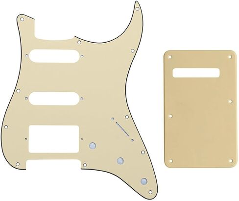 Red Tortoise HSS 11 Holes ST/Strat Electric Guitar Pickguard and BackPlate for Standard Strat Modern Style Guitar Part in Saudi Arabia