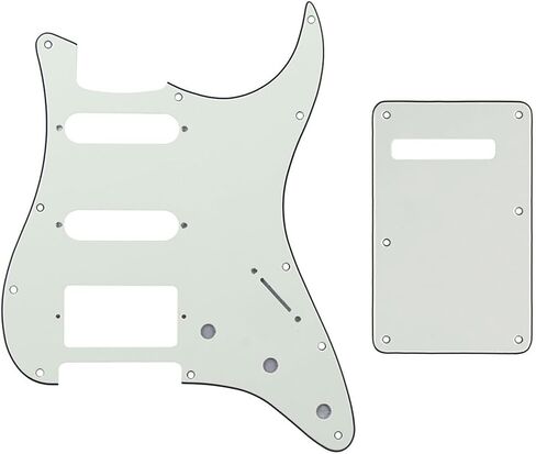 Red Tortoise HSS 11 Holes ST/Strat Electric Guitar Pickguard and BackPlate for Standard Strat Modern Style Guitar Part in Saudi Arabia