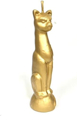 Cat Candle, Great for Halloween, Birthdays, Wicca Spells, Etc. (Black) in Saudi Arabia