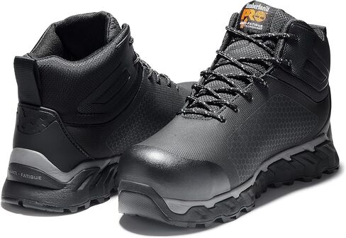 Timberland PRO Men's Ridgework Mid Composite Safety Toe Waterproof Industrial Hiker Work Boot, Black-2024 New, 14 in Saudi Arabia