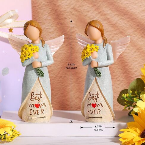 Get Well Soon Gifts for Women, Sympathy Gift Baskets for Women, Thinking of You Gifts for Women, Angel Figurines, Sculpted Hand-Painted Figure, Get Well Soon Care Package. in Saudi Arabia