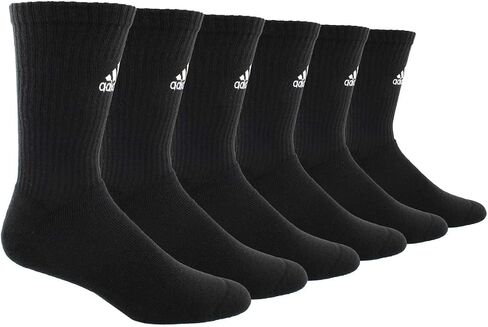 adidas Team 6 Pack Crew Socks White | Black XL in Saudi Arabia