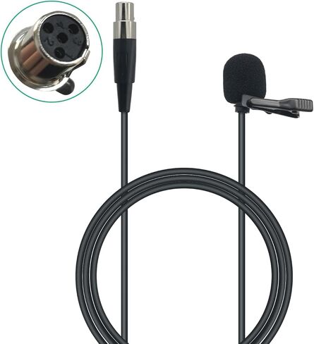 ميكروفون PDEEY XLR TA4F Lavlier - مشبك طية صدر السترة متعدد الاتجاهات ميكروفون 4 دبوس موصل صغير in Saudi Arabia