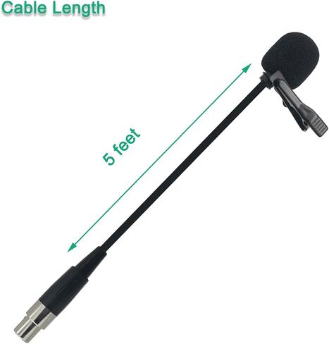 ميكروفون PDEEY XLR TA4F Lavlier - مشبك طية صدر السترة متعدد الاتجاهات ميكروفون 4 دبوس موصل صغير in Saudi Arabia