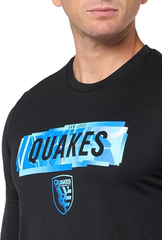 adidas Men's San Jose Earthquakes Long Sleeve Pre-Game T-Shirt in Saudi Arabia