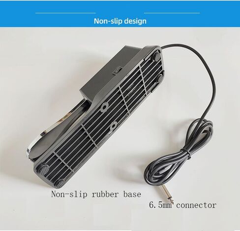 Sustain Pedal for Keyboard,Piano Pedal Keyboard Foot Damper Pedal,1/4″(6.5mm) Input Plug, for Electronic Keyboards, MIDI Synthesizer, Digital Pianos in Saudi Arabia