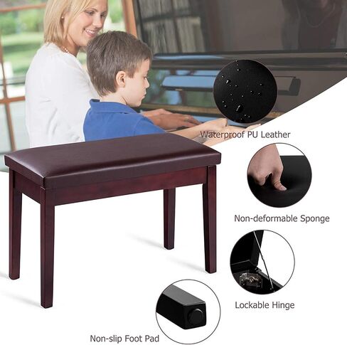 Piano Bench, Default, Black in Saudi Arabia
