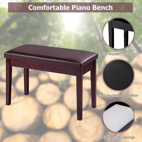 Piano Bench, Default, Black in Saudi Arabia