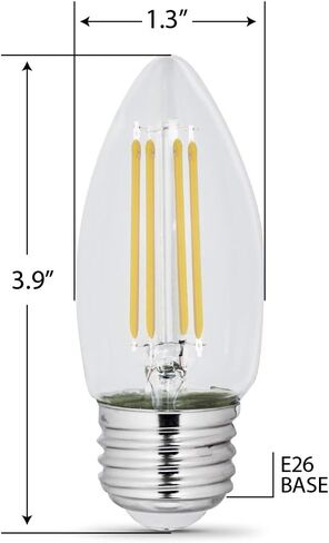 Feit Electric BPETC60950CAFIL/2/RP 60W EQ LED Light Bulb E26, 2 Bulbs in Saudi Arabia