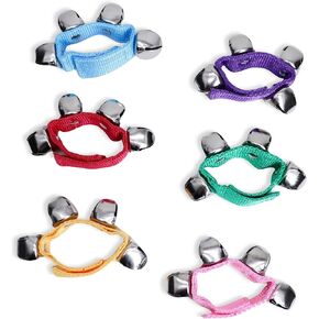 6 PCS Percussion Instruments, Wrist Bells Jingle Bells Musical Rhythm Toys
