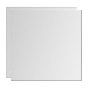 uxcell Aluminum Sheet, 1 Pcs 250mm x 250mm x 5mm (0.24 Inch) Thickness Square 6061 Aluminum Plate for Industrial, Silver Tone