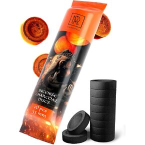 Charcoal Discs to Burn Incense - 30 pcs Charcoal for Incense Burning - 33 mm Charcoal Tablets for Incense - Most Quick Light Charcoal Tablets – Pack of 30 Incense Charcoal Discs by M. ROSENFELD