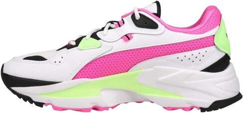 PUMA Girl's Orkid Neon Puma White/Luminous Pink/Fizzy Lime 9.5 B (M) in Saudi Arabia
