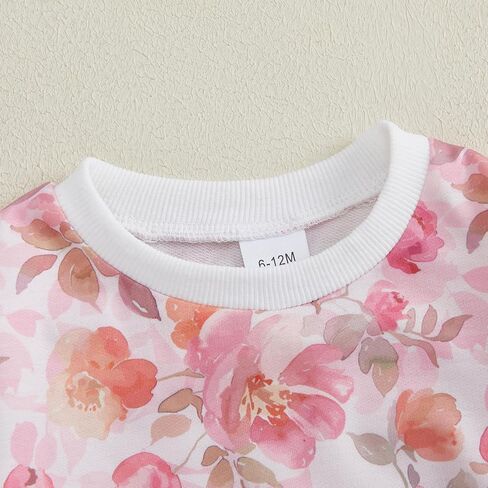 WZTYYDS Toddler Baby Girl Clothes 6 12 18 24 Months Fall Outfits Long Sleeves Sweatshirt Tops Pants Set 1-5T in Kuwait